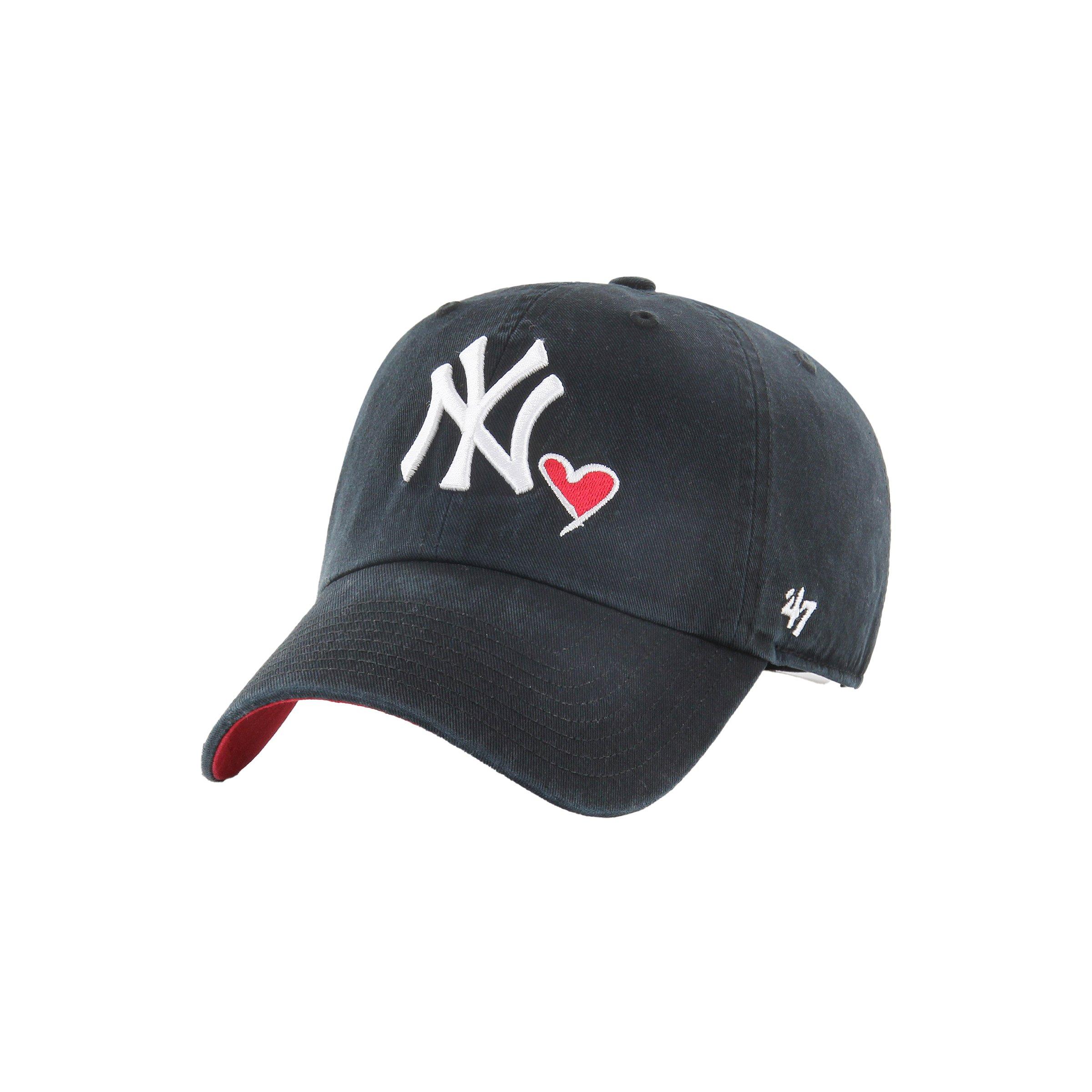 47 New York Yankees Heart Cleanup Snapback Hat  - Black - BLACK